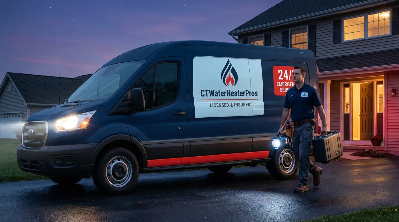 Emergency water heater response in Connecticut