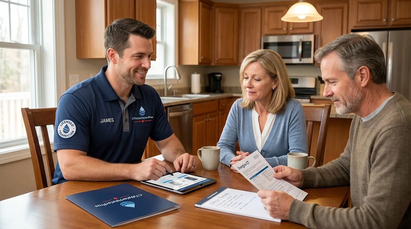 Water heater consultation with Windsor homeowner