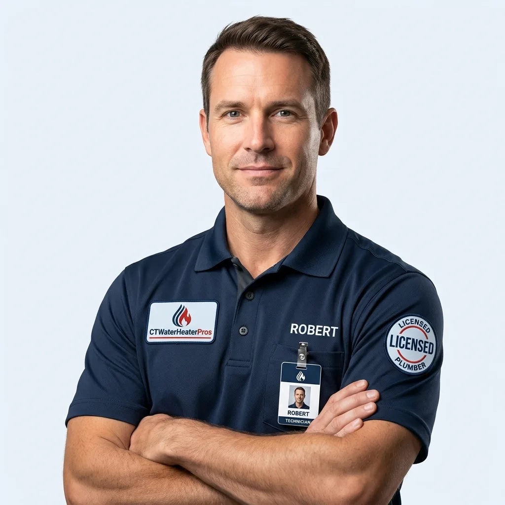 CT licensed water heater technician